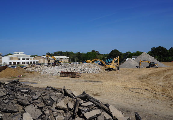 Specialized PCB and hazardous materials removal, Great Neck Middle School, Virginia Beach VA