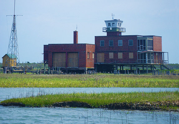 Photo series of Hog Island Coast Guard station demolition