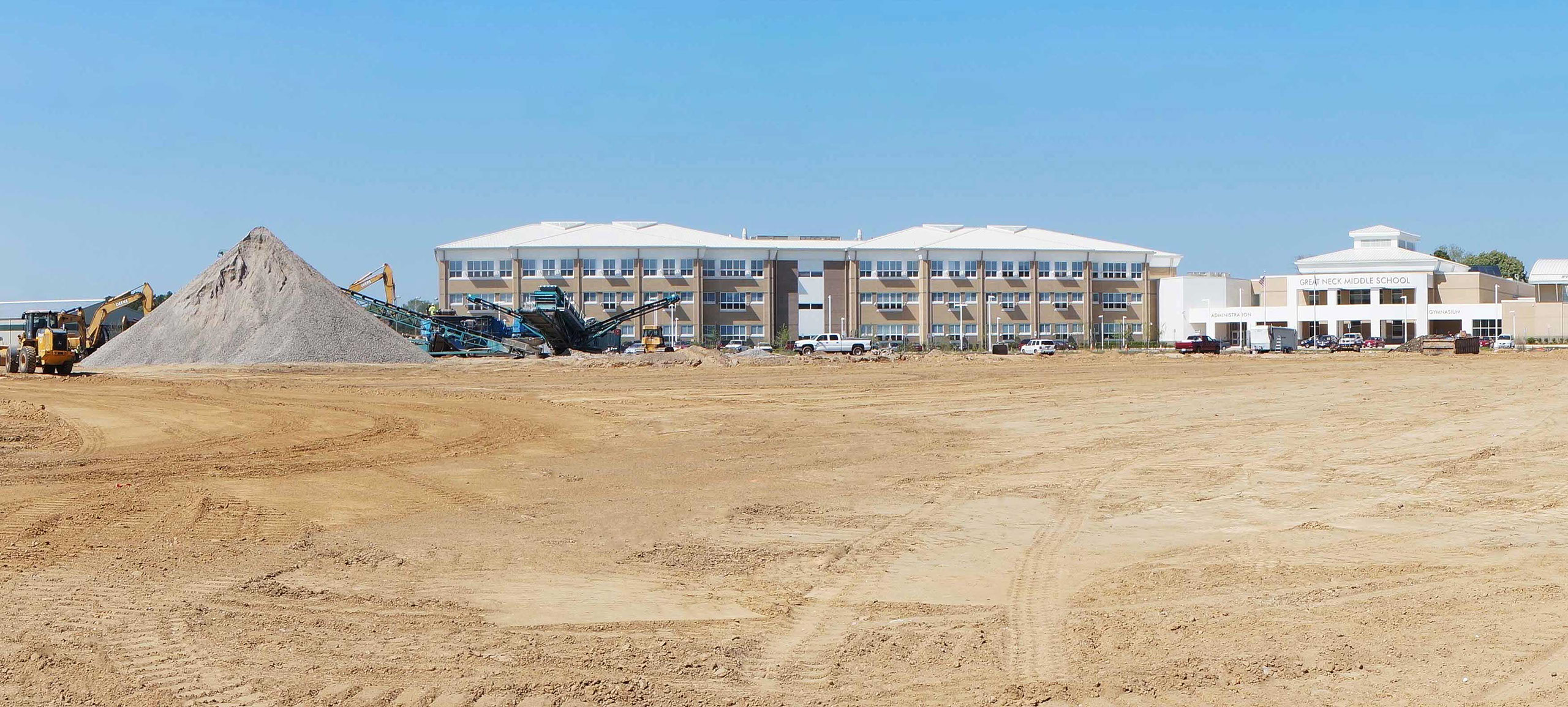 Recycling operations at Great Neck Middle School, Virginia Beach VA